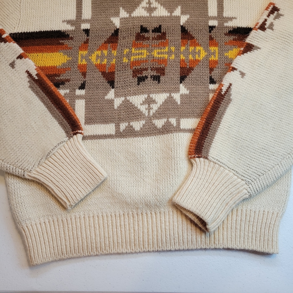 JcPenny Vintage 70s Aztec Acrylic Sweater - Picture 15 of 15